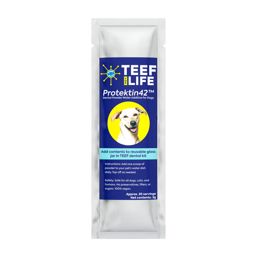 Refill Powder Packet: TEEF for Life - Protektin42™ Prebiotic Dental Powder for Dogs