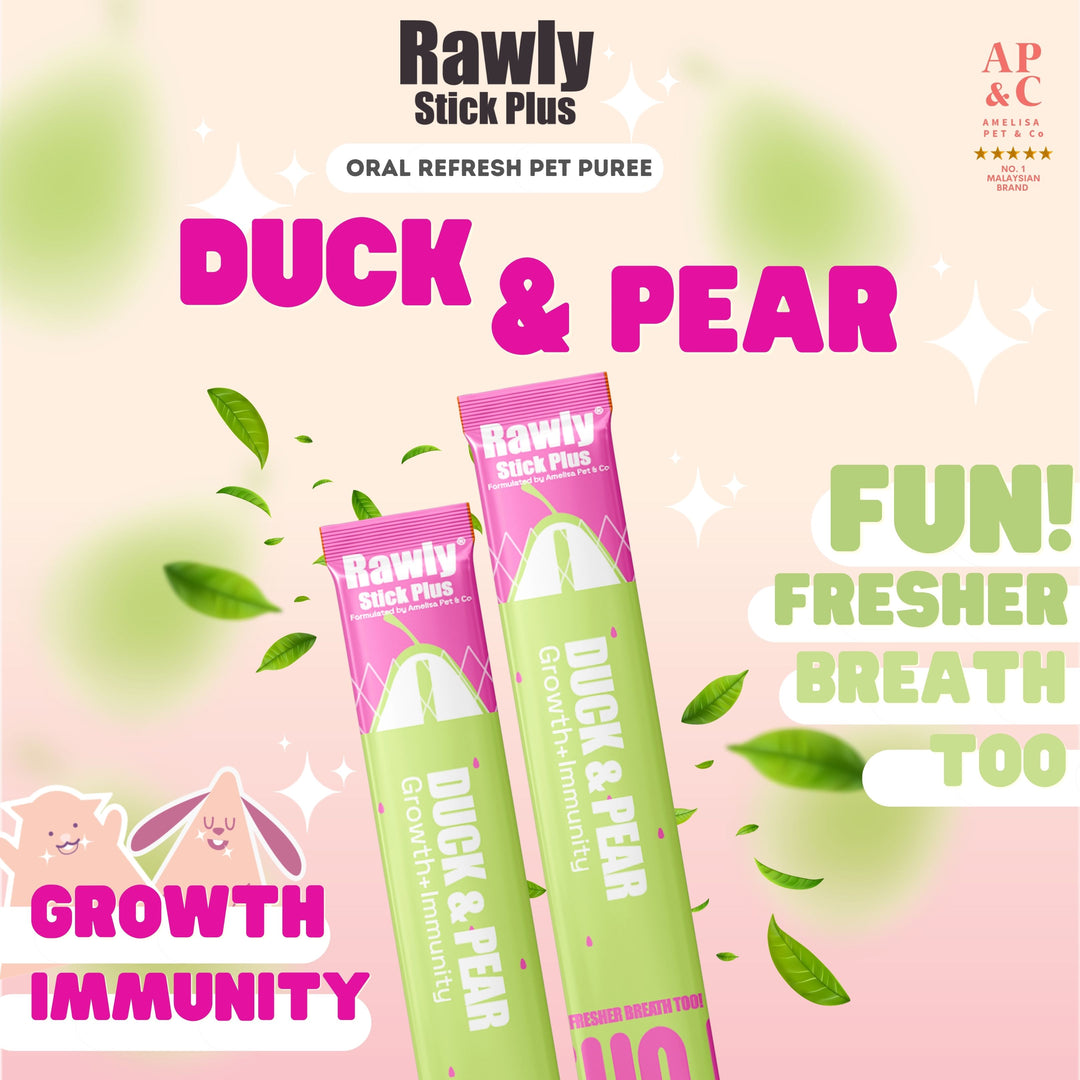 Rawly Stick PLUS | Creamy Cat Puree | Duck & Pear