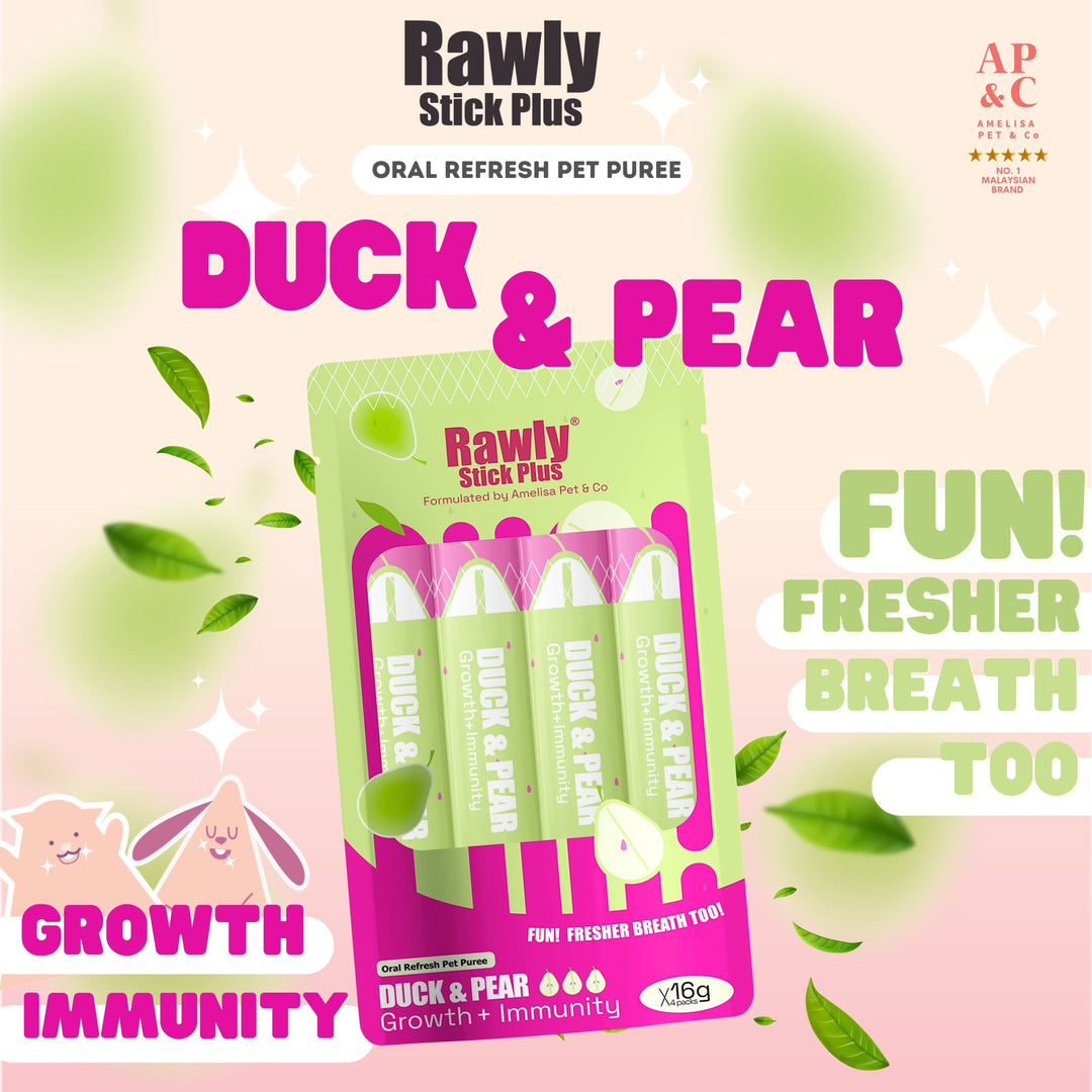 Rawly Stick PLUS | Creamy Cat Puree | Duck & Pear