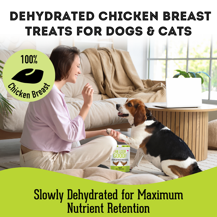 Premium Dehydrated Protein Chicken Breast Treat For Dogs & Cats