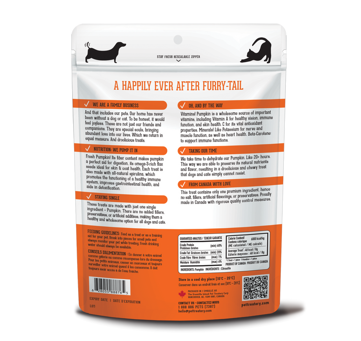 Premium Dehydrated Treats - Pumpkin Treat For Dogs