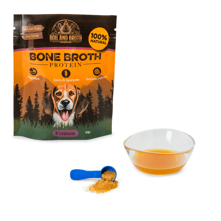 Venison Bone Broth for Dogs & Cats