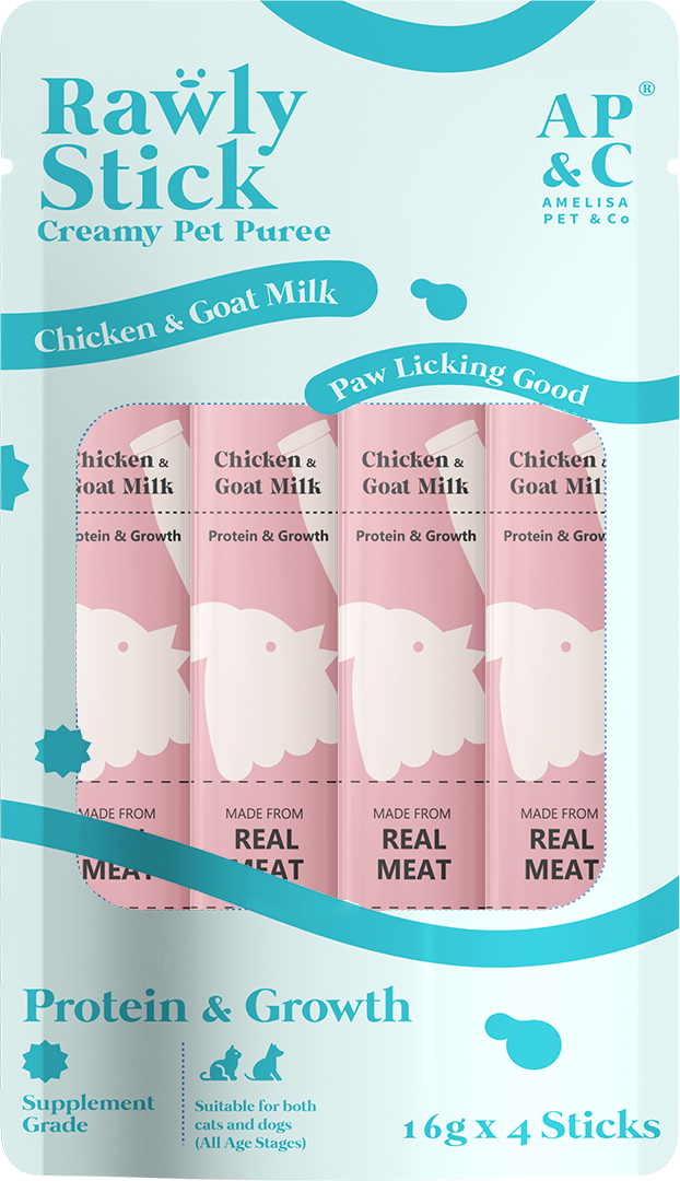 Rawly Stick | Creamy Cat Puree | Chicken & Goat Milk