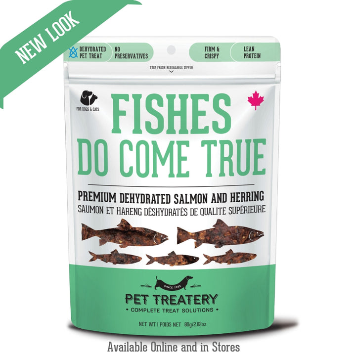 Premium Dehydrated Protein Wild Salmon & Herring Treat For Dogs & Cats