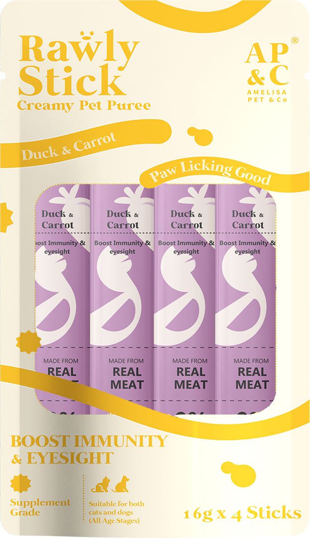 Rawly Stick | Creamy Cat Puree | Duck & Carrot