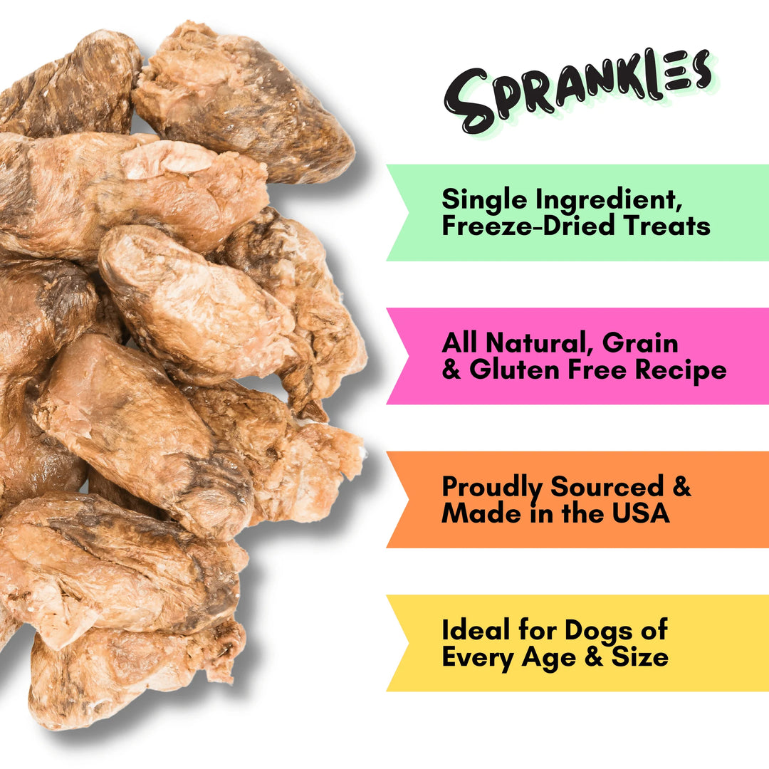 Freeze Dried Chicken Heart Treats for Cats & Dogs